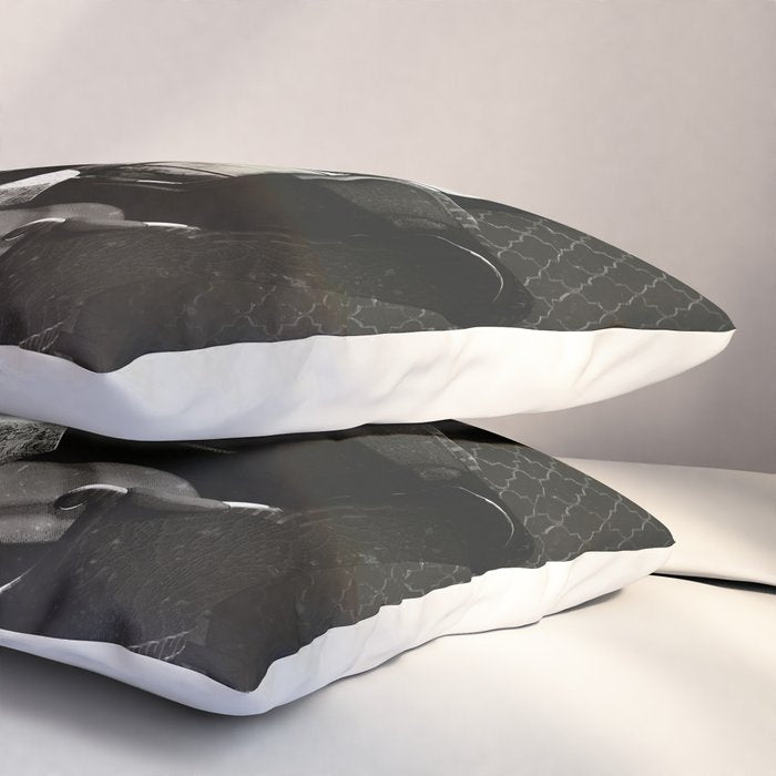 Room Skull B&W Pillow Sham Gallery Image 3