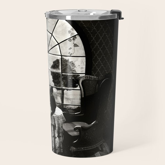 Room Skull B&W Travel Mug Gallery Image 2
