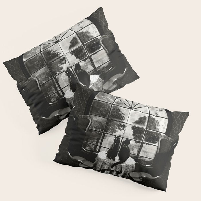 Room Skull B&W Pillow Sham Gallery Image 3
