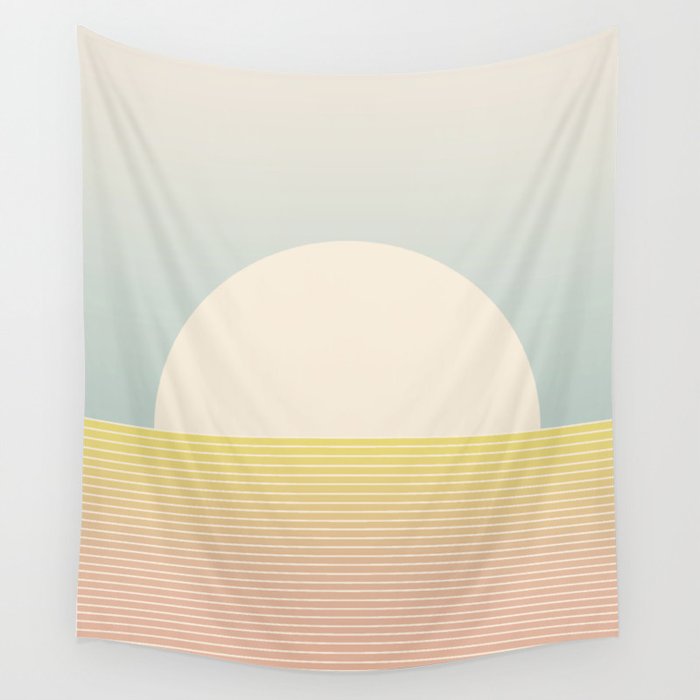 Sunrise / Sunset Abstract Gradient I Wall Tapestry Gallery Image 1