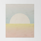 Sunrise / Sunset Abstract Gradient I Throw Blanket Gallery Image 2