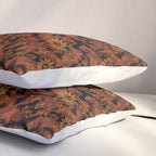 Tie Dye Moon and Star Print in Orange Pillow Sham Gallery Image 3
