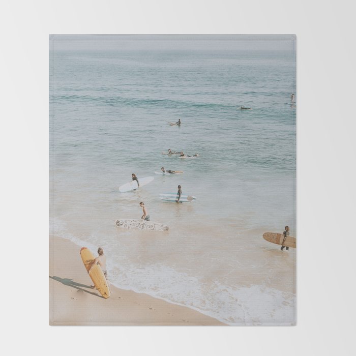 lets surf iii Throw Blanket Gallery Image 2