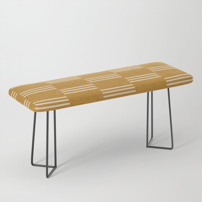 ella stripe - mustard Bench Gallery Image 1