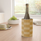 ella stripe - mustard Wine Chiller Gallery Image 4