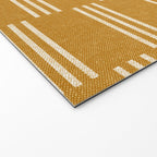 ella stripe - mustard Welcome Mat Gallery Image 2