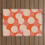 Abstract Summer Pattern #2 Outdoor Rug Gallery Image 1