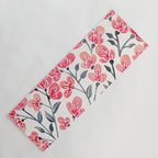 Cherry Blossoms - Pink & Black Palette Yoga Mat Gallery Image 1