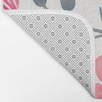 Cherry Blossoms - Pink & Black Palette Bath Mat Gallery Image 2