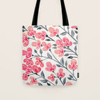 Cherry Blossoms - Pink & Black Palette Tote Bag Gallery Image 1