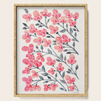 Cherry Blossoms - Pink & Black Palette Serving Tray Gallery Image 1