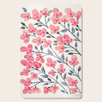 Cherry Blossoms - Pink & Black Palette Cutting Board Gallery Image 1