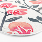 Cherry Blossoms - Pink & Black Palette Bath Mat Gallery Image 3