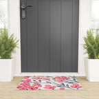 Cherry Blossoms - Pink & Black Palette Welcome Mat Gallery Image 3