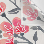 Cherry Blossoms - Pink & Black Palette Wall Tapestry Gallery Image 3