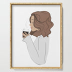 Coffee Girl Sabina Fenn Serving Tray Gallery Image 1