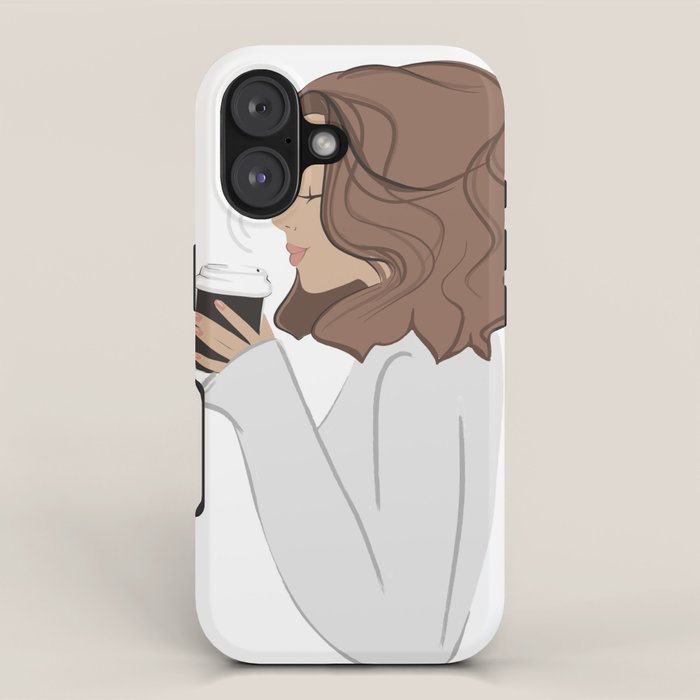 Coffee Girl Sabina Fenn iPhone Case Gallery Image 1