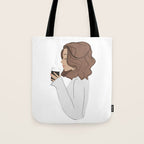 Coffee Girl Sabina Fenn Tote Bag Gallery Image 1