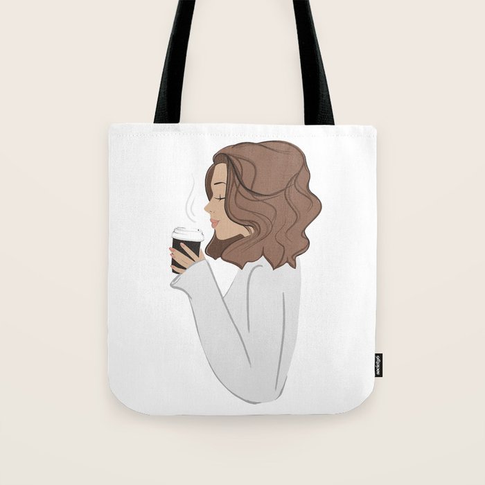 Coffee Girl Sabina Fenn Tote Bag Gallery Image 1