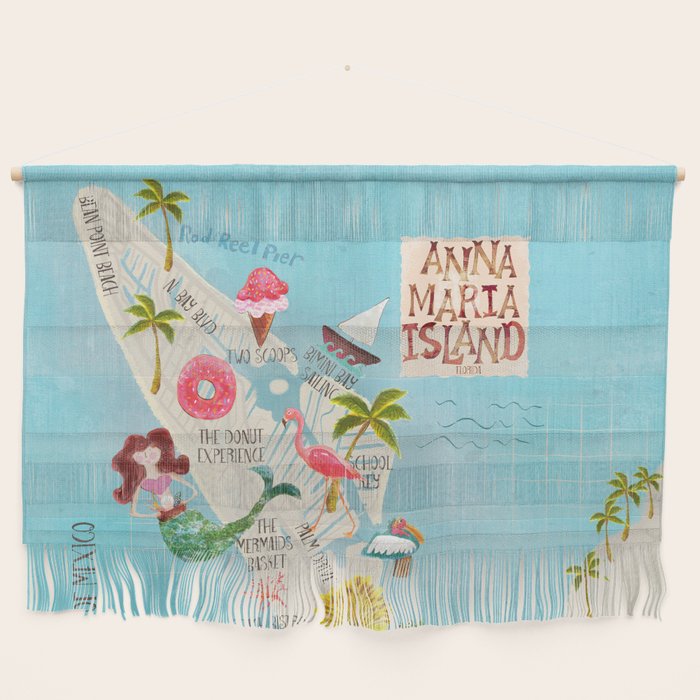 Anna Maria Island Map Wall Hanging Gallery Image 1