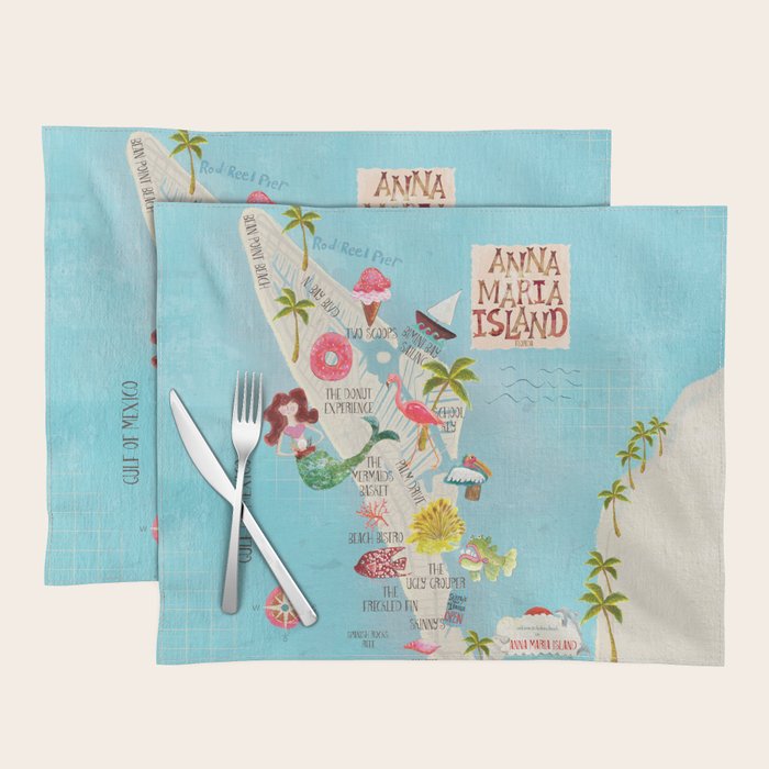 Anna Maria Island Map Placemat Gallery Image 1