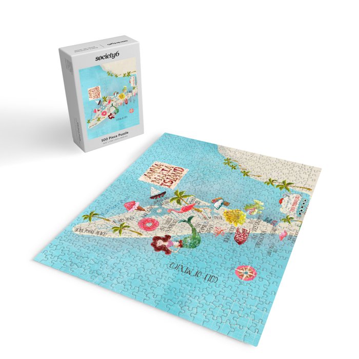 Anna Maria Island Map Jigsaw Puzzle Gallery Image 2