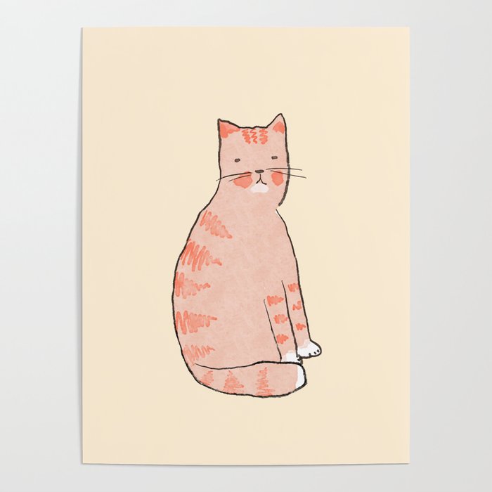 Orange cat Poster Gallery Image 1