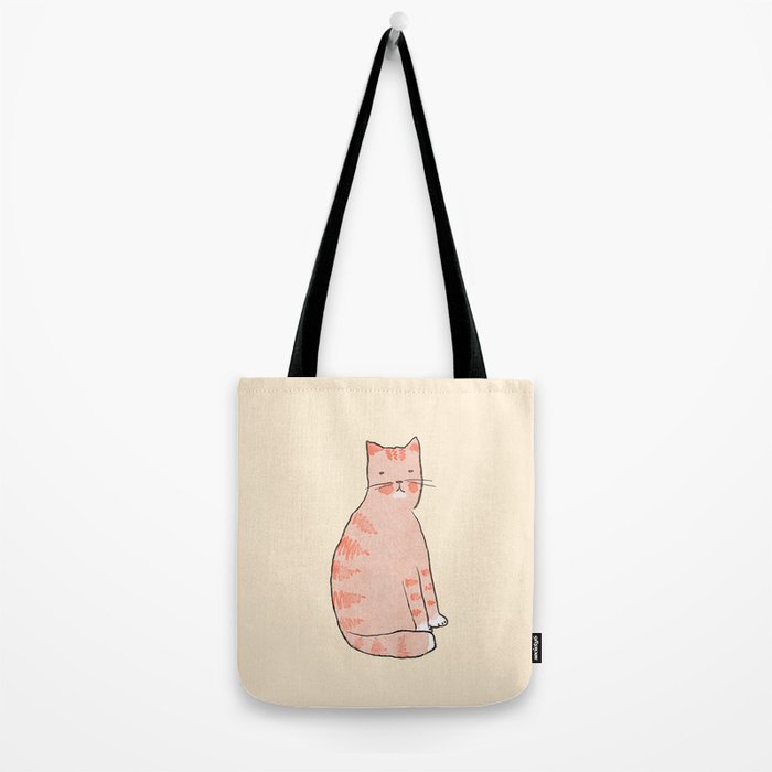 Orange cat Tote Bag Gallery Image 2
