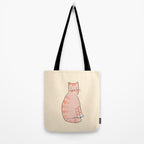 Orange cat Tote Bag Gallery Image 2