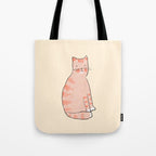 Orange cat Tote Bag Gallery Image 1