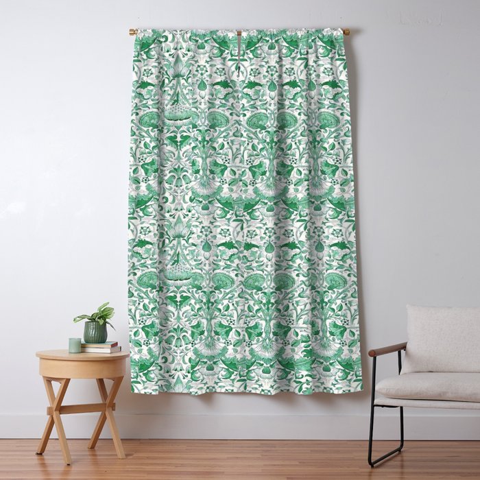 William Morris Lodden Vintage Green Window Curtain Gallery Image 5