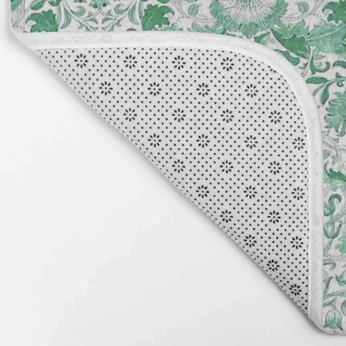 William Morris Lodden Vintage Green Bath Mat Gallery Image 2