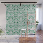 William Morris Lodden Vintage Green Wall Mural Gallery Image 1