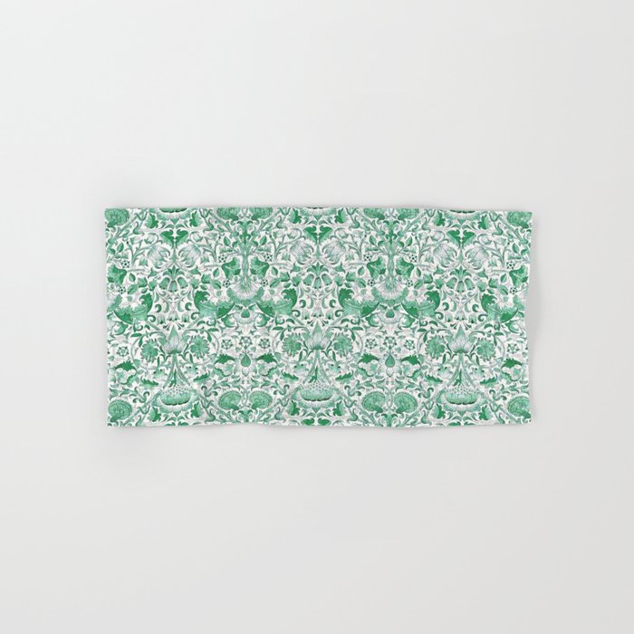 William Morris Lodden Vintage Green Bath Towel Gallery Image 1