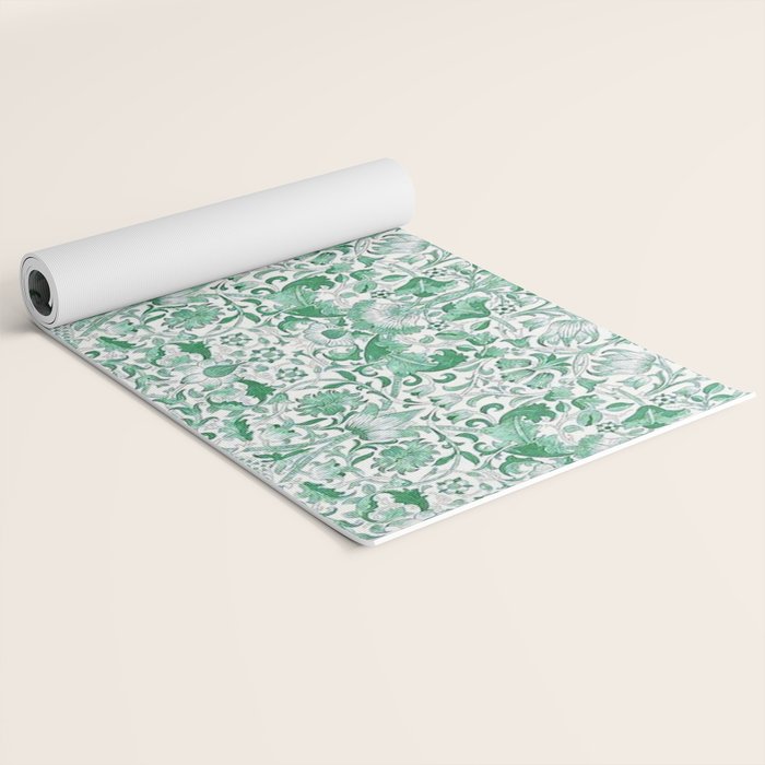 William Morris Lodden Vintage Green Yoga Mat Gallery Image 2