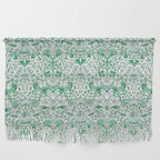 William Morris Lodden Vintage Green Wall Hanging Gallery Image 1