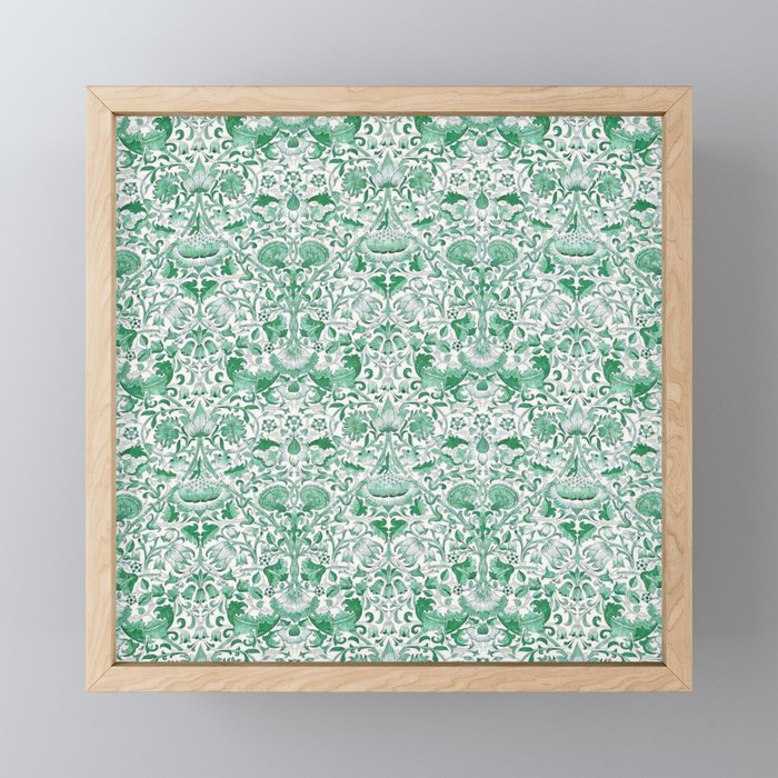 William Morris Lodden Vintage Green Mini Art Print Gallery Image 1