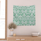William Morris Lodden Vintage Green Wall Tapestry Gallery Image 2