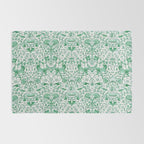 William Morris Lodden Vintage Green Rug Gallery Image 2