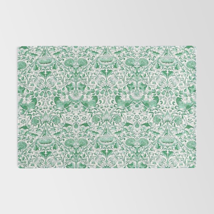 William Morris Lodden Vintage Green Rug Gallery Image 2