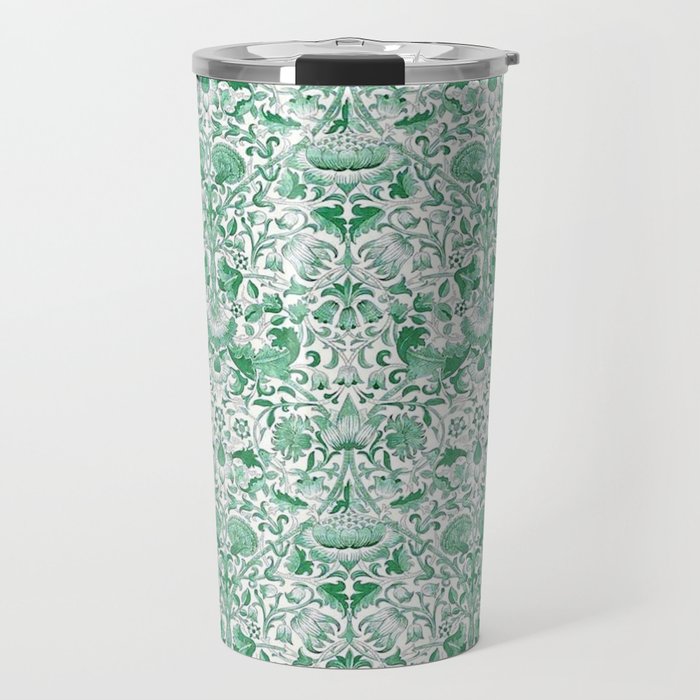 William Morris Lodden Vintage Green Travel Mug Gallery Image 1