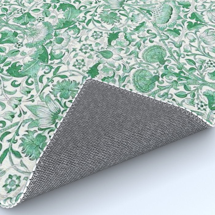 William Morris Lodden Vintage Green Rug Gallery Image 4