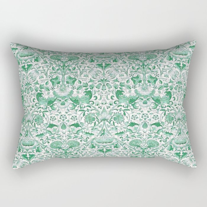 William Morris Lodden Vintage Green Rectangular Pillow Gallery Image 1