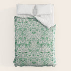 William Morris Lodden Vintage Green Duvet Cover Gallery Image 6
