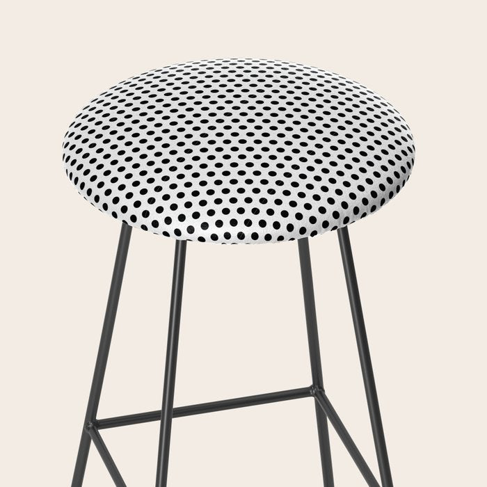 Black and White Polka Dot Stool Gallery Image 2