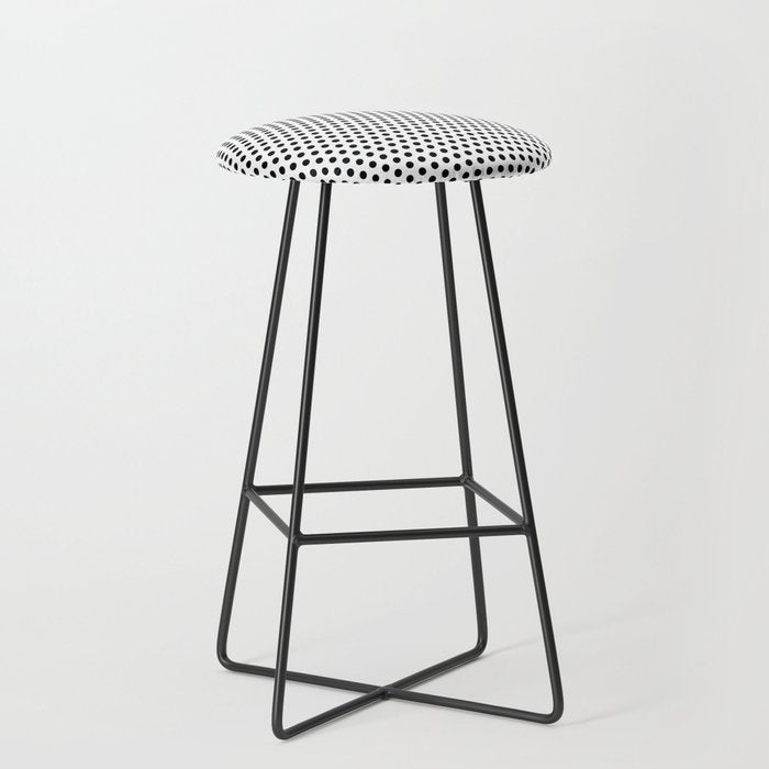 Black and White Polka Dot Stool Gallery Image 1