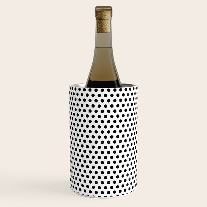 Black and White Polka Dot Wine Chiller Gallery Image 3