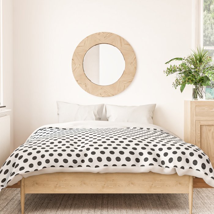 Black and White Polka Dot Duvet Cover Gallery Image 3
