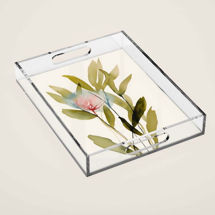 Abstract Flower Bouquet  Acrylic Tray Gallery Image 1