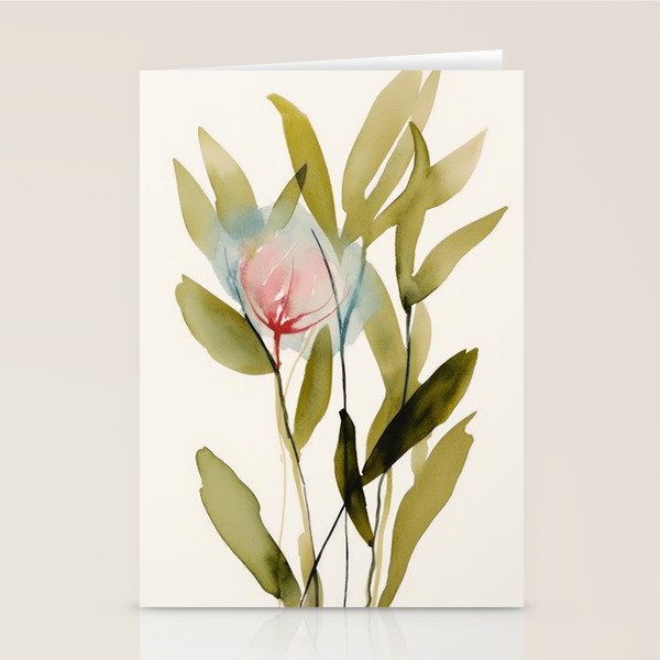 Abstract Flower Bouquet  Stationery Card Gallery Image 2